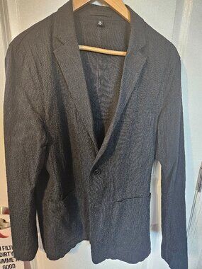 Todd Snyder Seersucker Blazer M Black Grey Stripe
